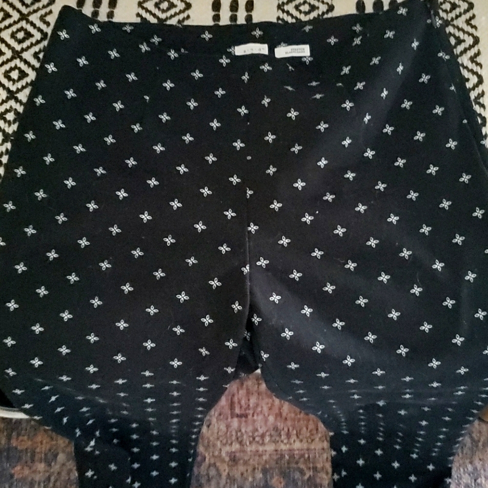 Black, skinny, capri professional work pants